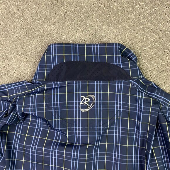 Zero Restriction Pebble Beach Jacket Men's Medium Plaid Tour Series Full Zip Up - Picture 6 of 11